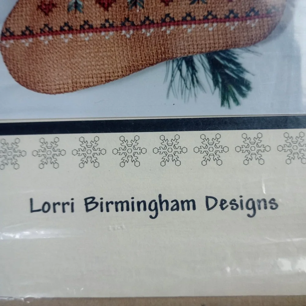 Lorri Birmingham‎ Designs Merry Xmas Santa Stocking Christmas Charmers Kit